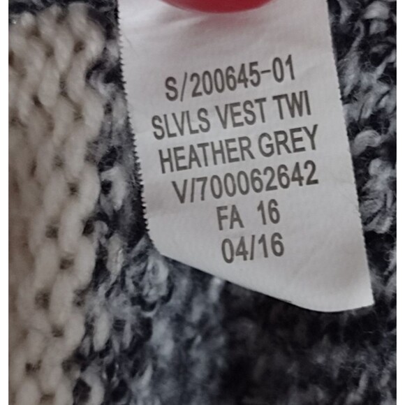 GAP Women's Sleeveless Knit Long Maxi Cardigan Size X-Large Stripe - Picture 12 of 12